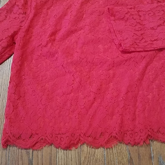 Red lace h&m top - Picture 4 of 4